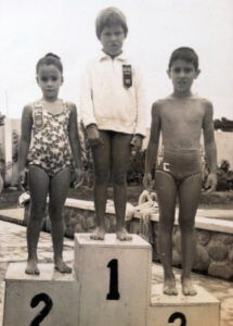 Mom as a girl in swimteam